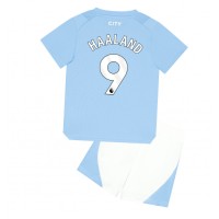 Manchester City Erling Haaland #9 Fotballklær Hjemmedraktsett Barn 2023-24 Kortermet (+ korte bukser)